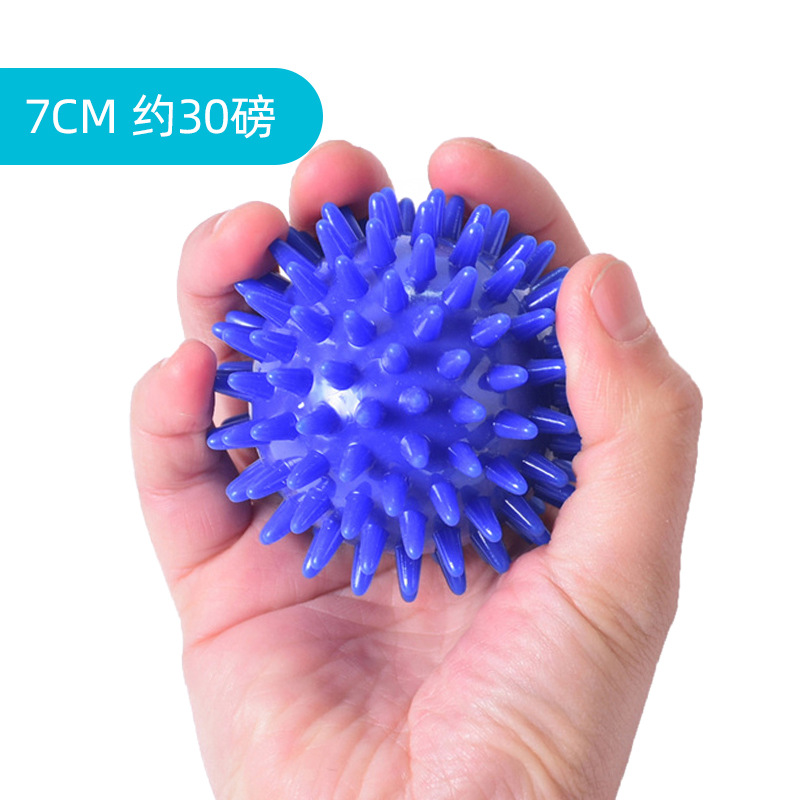 TPR Bola de erizo de cuatro dedos Entrenamiento de agarre primario Bola suave Rehabilitación de ancianos Parálisis parcial Masaje de viento Bola de dedos Práctica de manos