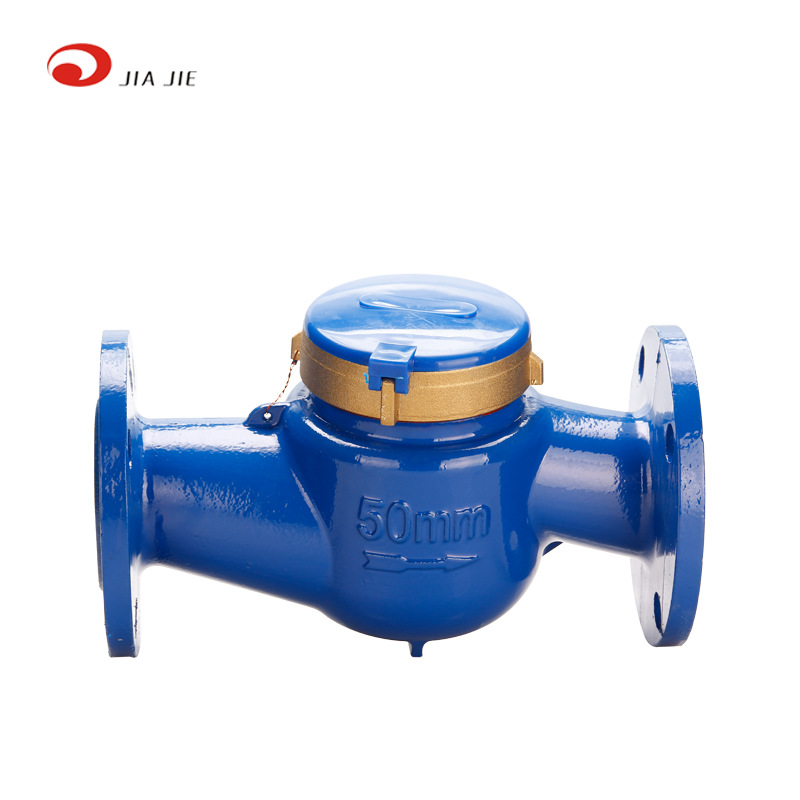 DN50旋翼式铁壳干式法兰水表2寸自来水水表出口法兰水表