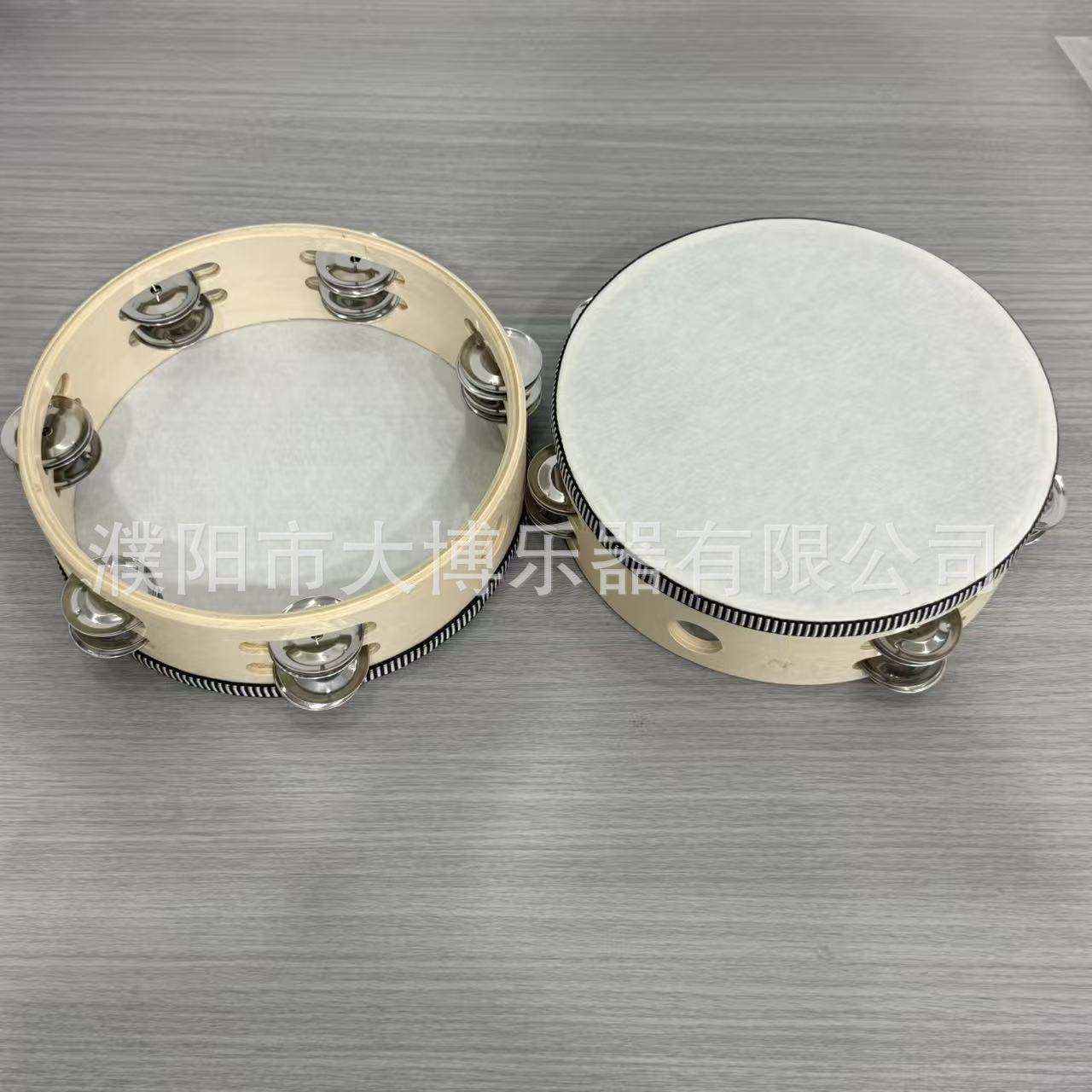 Instrumento de percusión Orff pandereta de doble fila 4 pulgadas 6 pulgadas 7 pulgadas 8 pulgadas 10 pulgadas tambor de mano tambor súper fuerte image 26