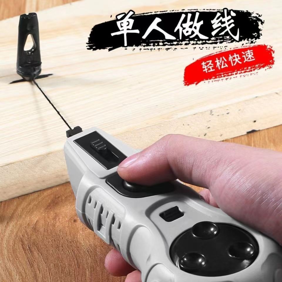 新款电动墨斗全自动木工建筑专用高档耐用耐摔轻便自动收线器