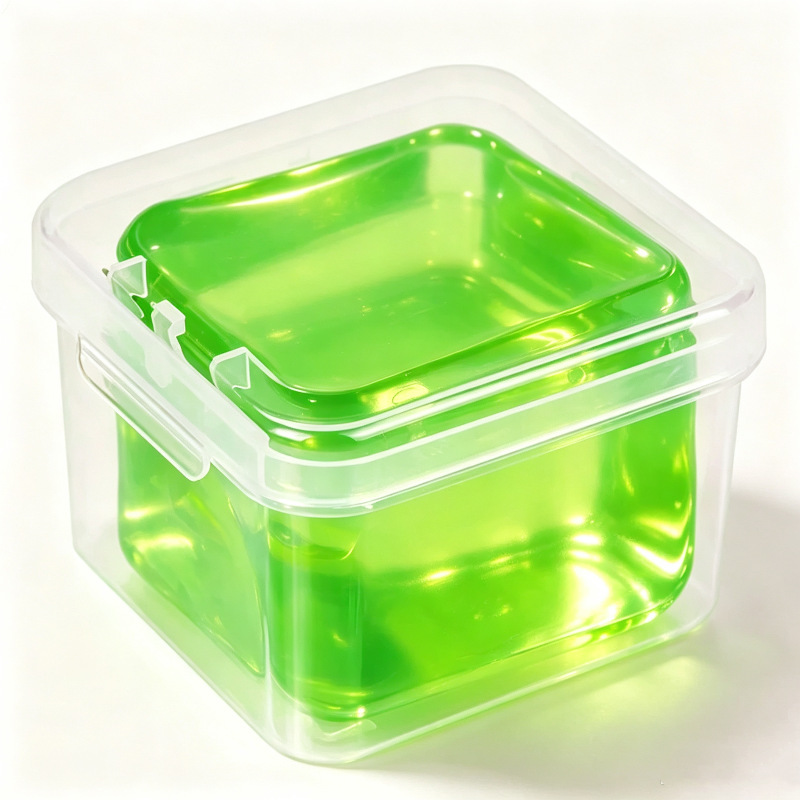 5.5 green ice cubes [pp plastic box]