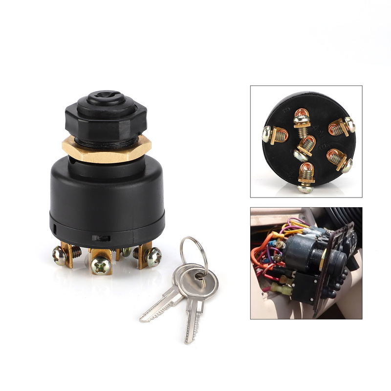 Car and Motorcycle Modified Ignition Switch 12/24V Modified Car Ignition Lock Ignition Switch