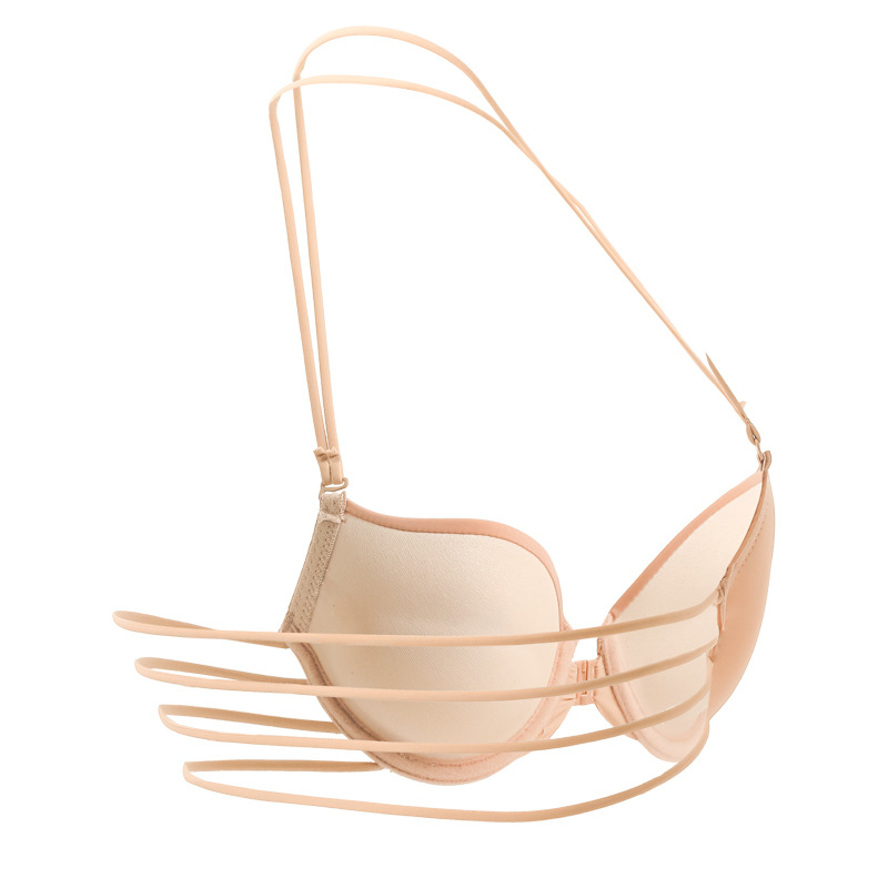Shantou sujetador de hebilla frontal cintura de cuello sexy ropa interior de espalda pequeña pecho grueso reunido sujetador de moda para chicas