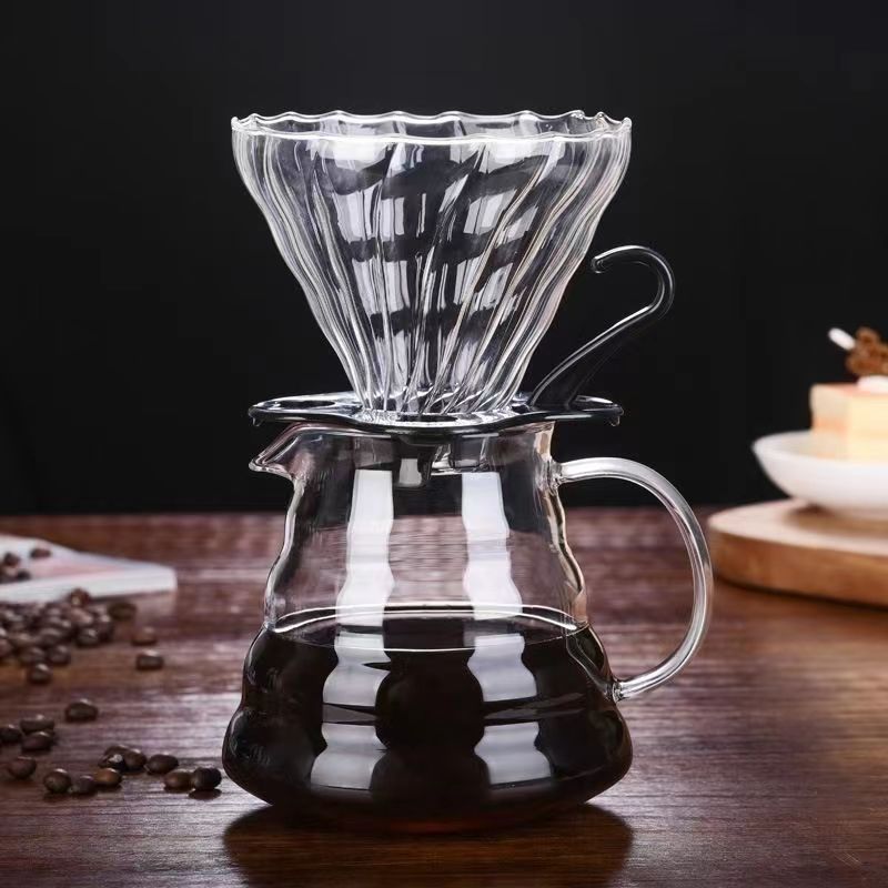 대형 650 ml 클라우드 포트가있는 대형 블랙 필터