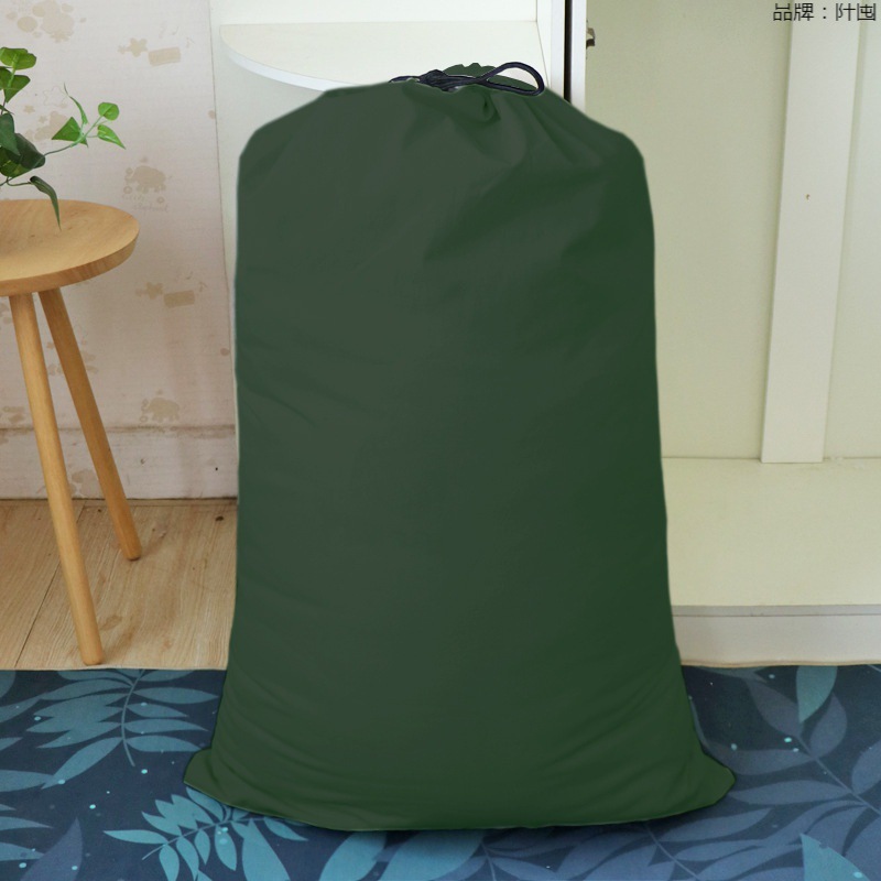 加厚帆布袋双抽绳束口装衣物棉被防尘收纳袋搬家行李整理打包大袋