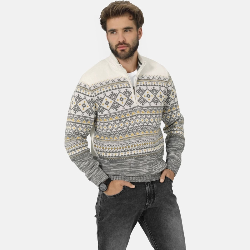Customized Men's Holiday Jacquard Knitwear New Amazon Best-Selling Knitwear Men's Christmas Pullover Christmas Knitwear