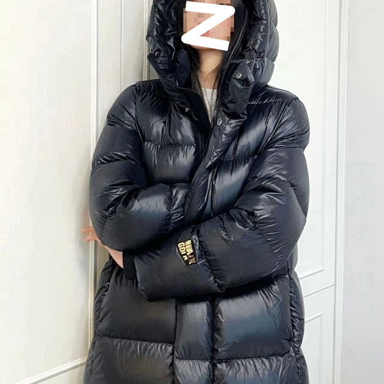 Winter down Jacket for Women, New Mid-Length Over-The-Knee High-End Thickened Couple Fashion Trend Young and Beautiful European and American