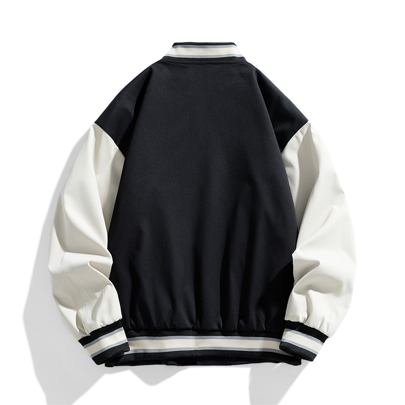 Primavera, otoño, invierno, nueva moda coreana delgada, chaqueta guapo, ropa de béisbol casual, chaqueta deportiva de felpa para hombres, chaqueta gruesa