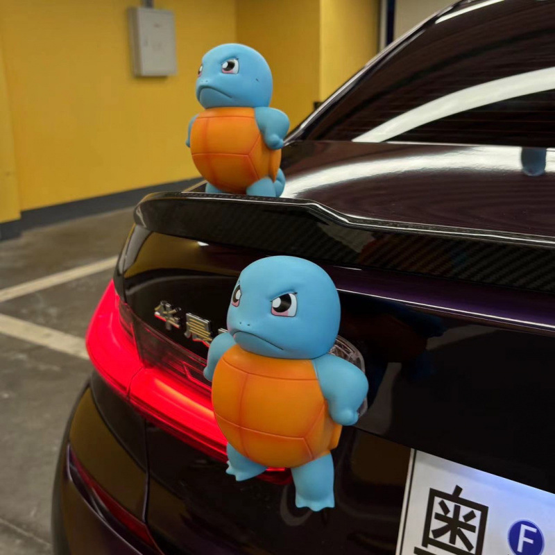 자동차 장식품 귀여운 창조적 인 자동차 장식 인터넷 축하 장식 지붕 제니 거북이 자동차 꼬리 인형 펜던트