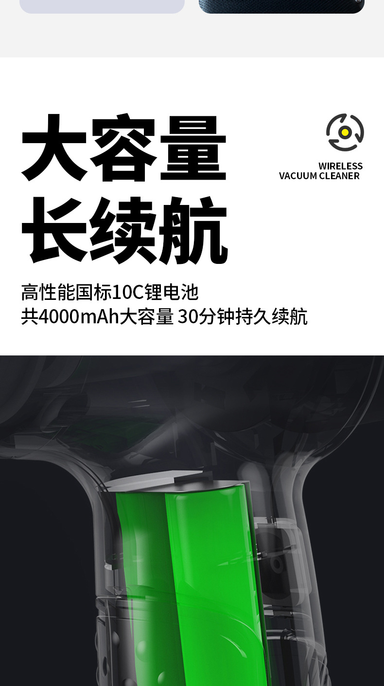 Car Vacuum Cleaner Handheld Small Wireless Vacuum Cleaner Blowing and Suction Integrated Car Home Dual-Purpose Super Powerful Suction Vacuum Cleaner