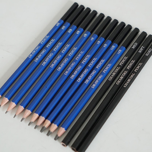 Inspiration Sketch Set 2B Pencil, Sketch Pen, Charcoal Pen, HB Pencil, Drawing Pen, Art Student Supplies