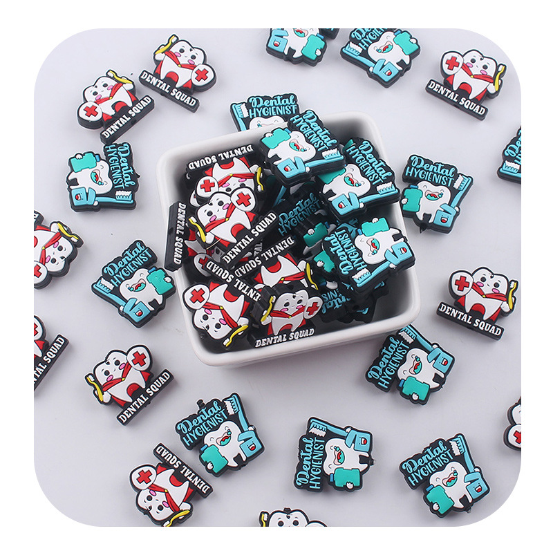 Productos creativos para bebés DIY dibujos animados dentales sauna joyas de silicona para bebés tetas cadena de dientes molares accesorios de pulsera de diente