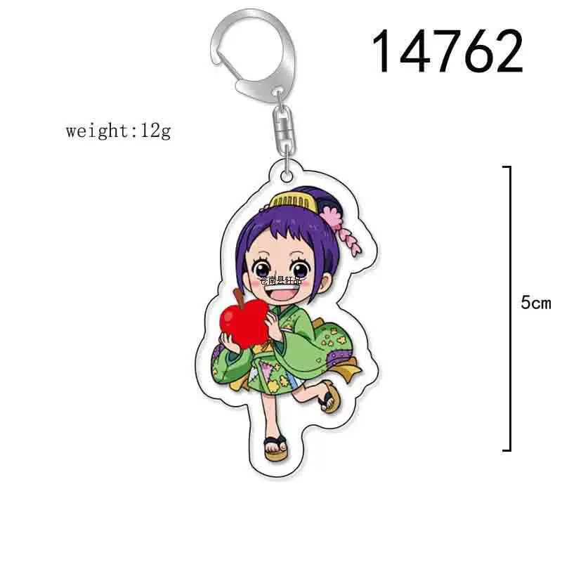 Аниме брелок One Piece Ackle перилатеральный, Луффи Саурон прозрачный кулон, двусторонний DIY