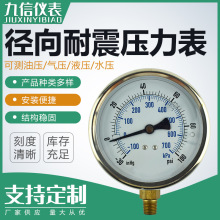 源头供应压力表Y100不锈钢耐震油压液压气压压差压表 真空压力表