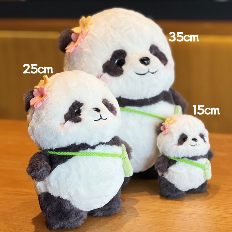 National Treasure Meng Lan Panda Plush Toy Flower Flower Panda Keychain Doll Cute Simulation Panda Doll Gift National Treasure Meng Lan Panda Plush Toy Flower Flower Panda Keychain Doll Cute Simulation Panda Doll Gift