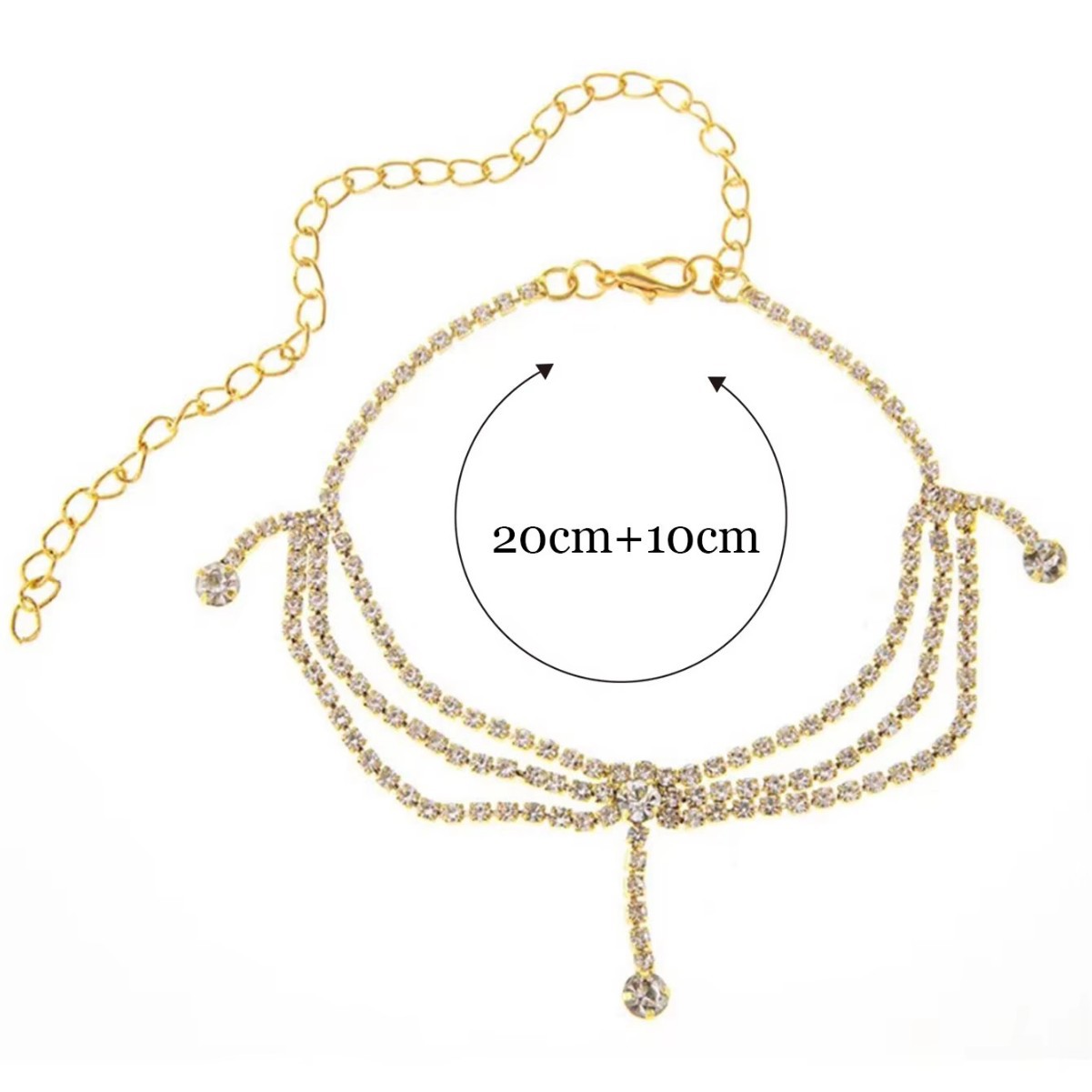 nappa cavigliera da donna gioielli cavigliera da spiaggia tendenza Su semplice cavigliera multistrato ins stile gioielli_voghion.com