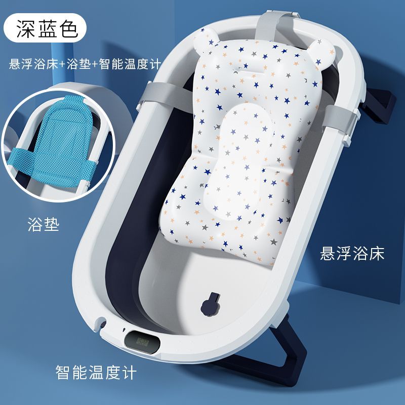 Baño para bebés, plegable, grueso, grande, baño para bebés, baño para el hogar para niños, baño para niños recién nacidos