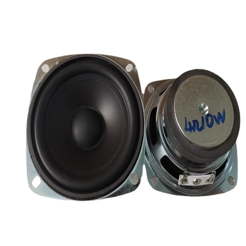 工厂直销3寸4欧5W方形金刚低音防水音响喇叭77MM4欧10W喇叭扬声器