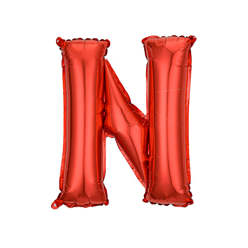 16 pulgadas letras inglesas globo rosa oro oro plata película de aluminio fiesta de cumpleaños fábrica al por mayor letra fiesta