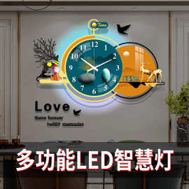 跨境客厅挂钟艺术装饰画高级钟表酒店公寓家用卧室创意装饰壁挂钟