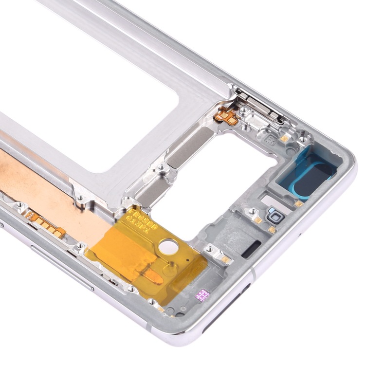 Aplicable a Samsung para Galaxy S10 + LCD en el marco central con botones laterales (color: plateado)