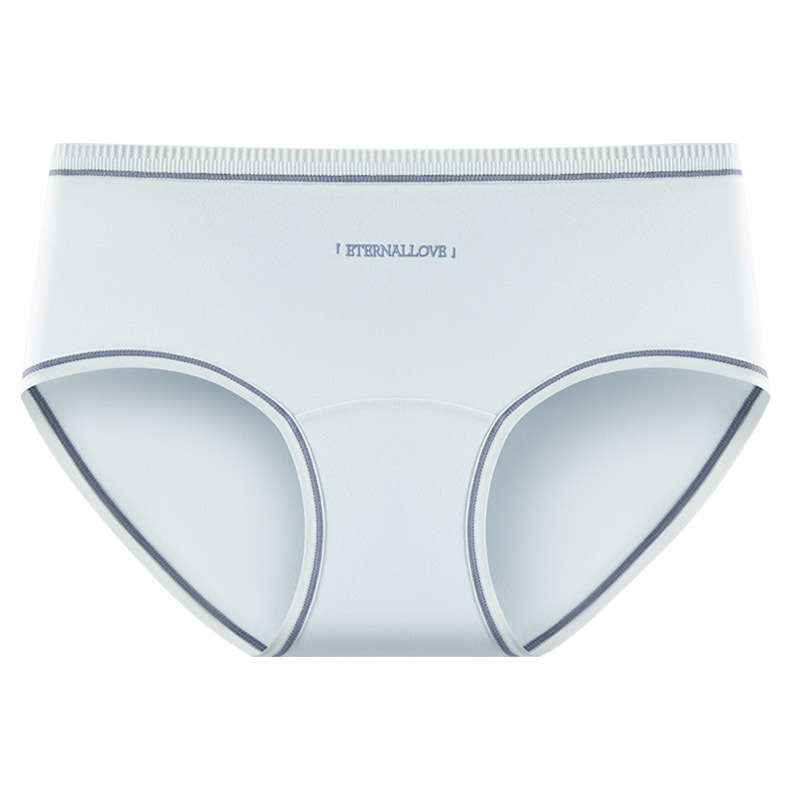 Ropa interior de mujer calzoncillos sin costuras de entrepierna antibacteriana de algodón puro primavera y verano nueva ropa interior de cintura media de algodón para bebés de clase A para niñas