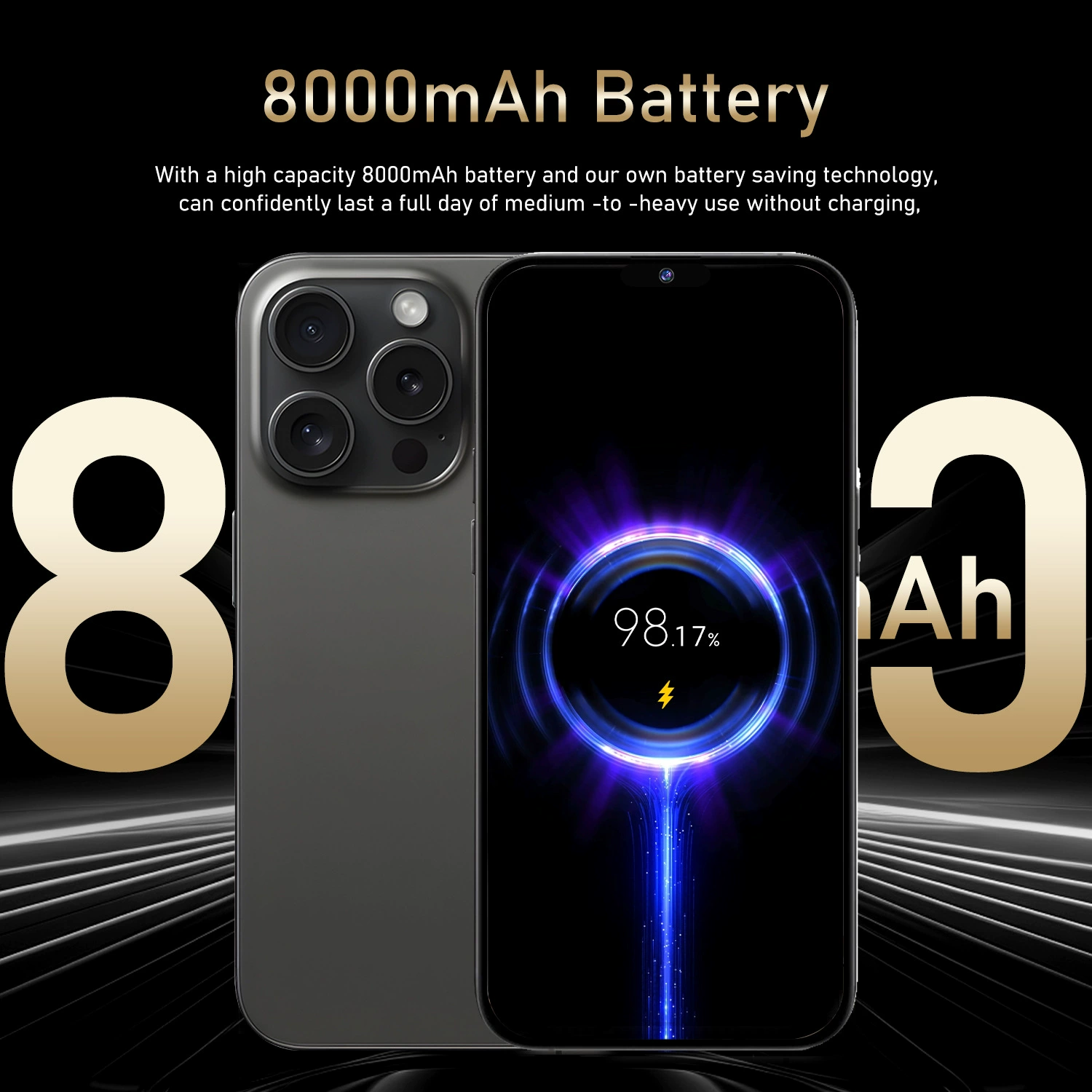 Популярный в Юго-Восточной Азии трансграничный смартфон i15 ProMax на Android с большим экраном 7,3 дюйма и 16+1T AliExpress Ozon