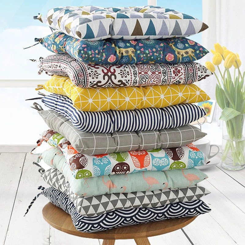 Pillow for elementary school students, square seat for office, belt for home use