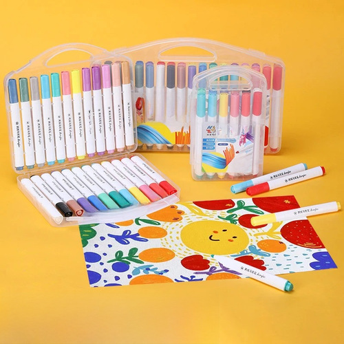 Acrylic Markers 12 Colors 24 Colors 48 Colors Popular Fabric Ceramic Wooden Drawing Pens Waterproof Markers Wholesale