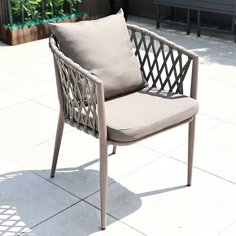 Mesa y silla de aluminio al aire libre Mesa y silla de balcón silla de patio comedor al aire libre hotel de cabina silla de bar muebles al aire libre