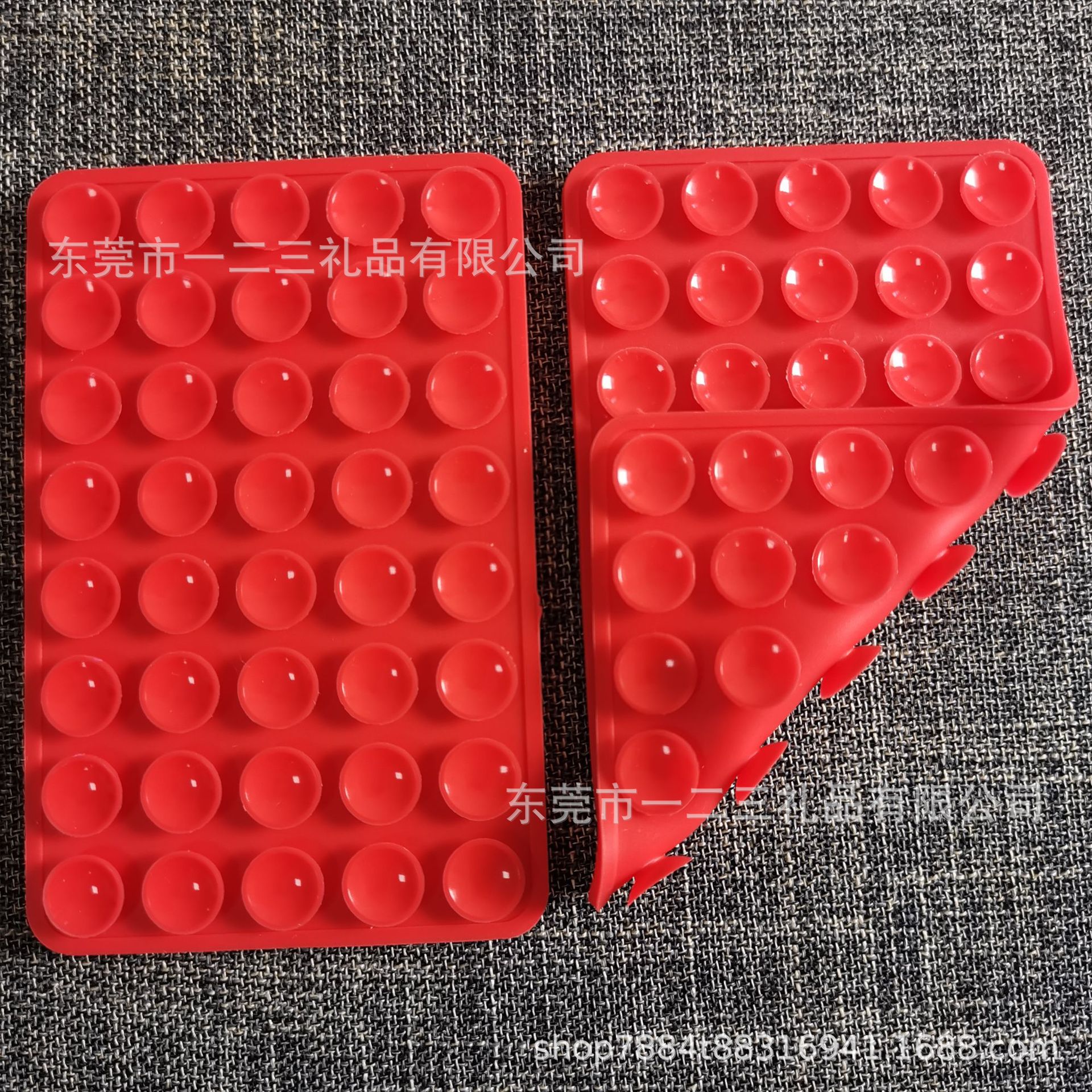 40 80 silicona ventosa de doble cara ventosa simple negro pegado antideslizante caso de teléfono móvil portátil soporte de teléfono móvil extraíble