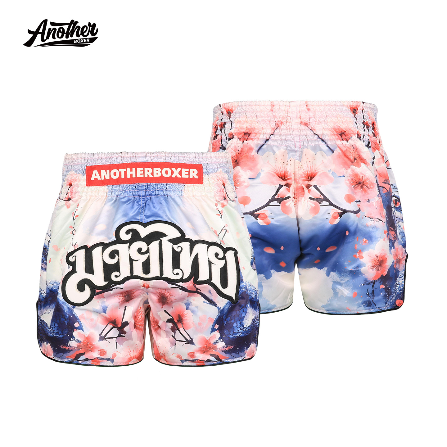 ANOTHERBOXER new plum blossom snake design mixed martial arts, boxing, and Muay Thai training shorts for men and women