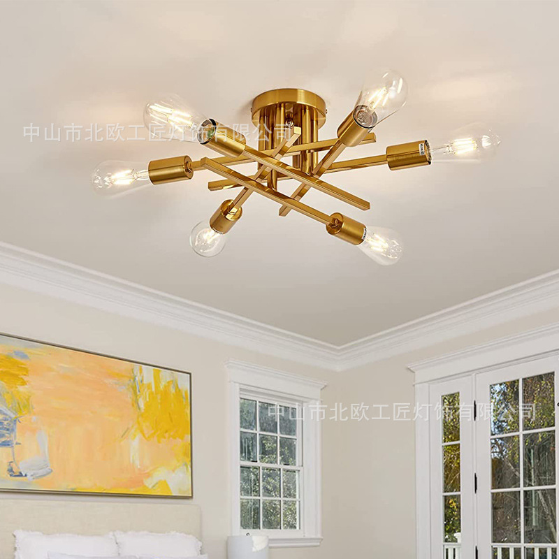 country retro ceiling light