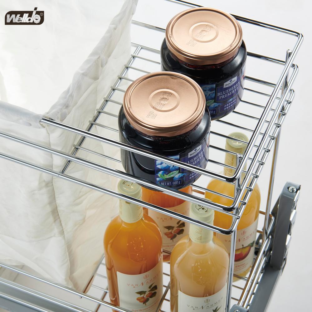 Welldo纬东 厨房地柜2层抽屉式拉篮橱柜抽屉式2层收纳拉篮