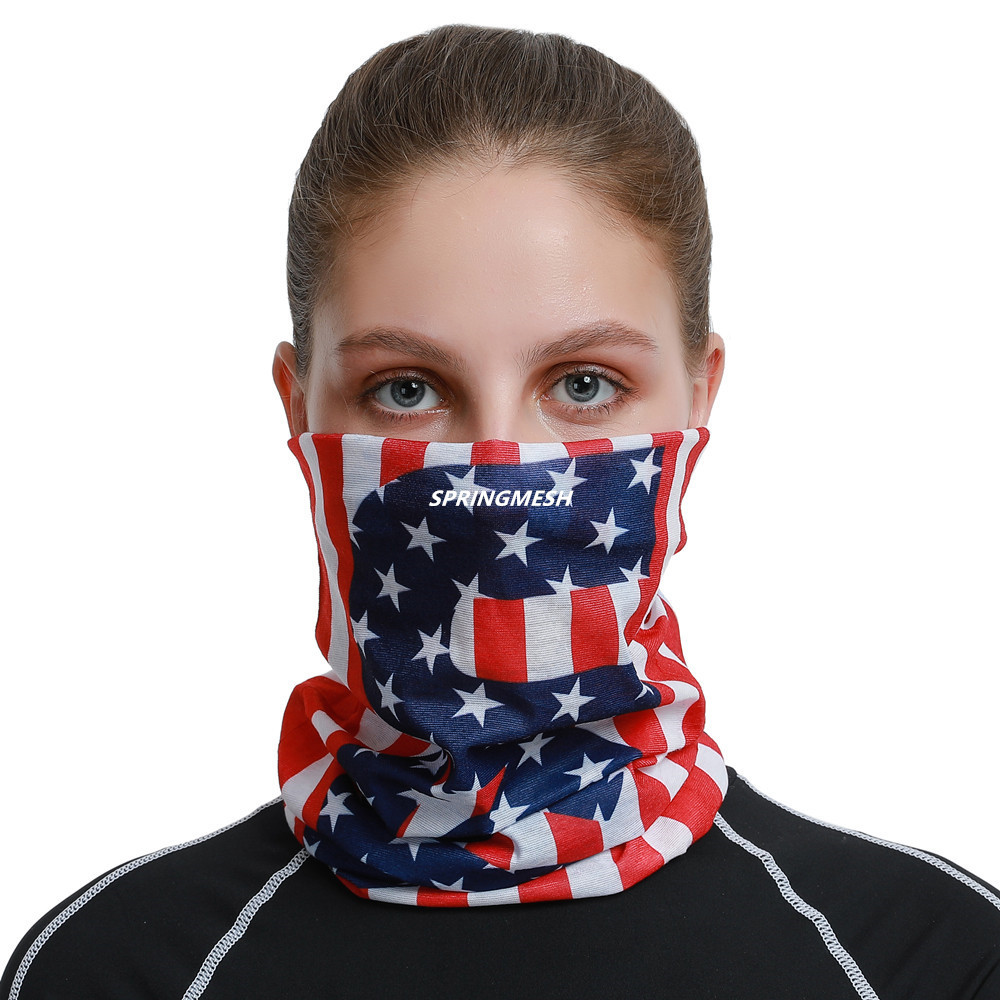 National Flag Series Multifunctional Neck Gaiter Sun Protection Windproof Cycling Outdoor Sports Fan Scarf Seamless Magic Headscarf