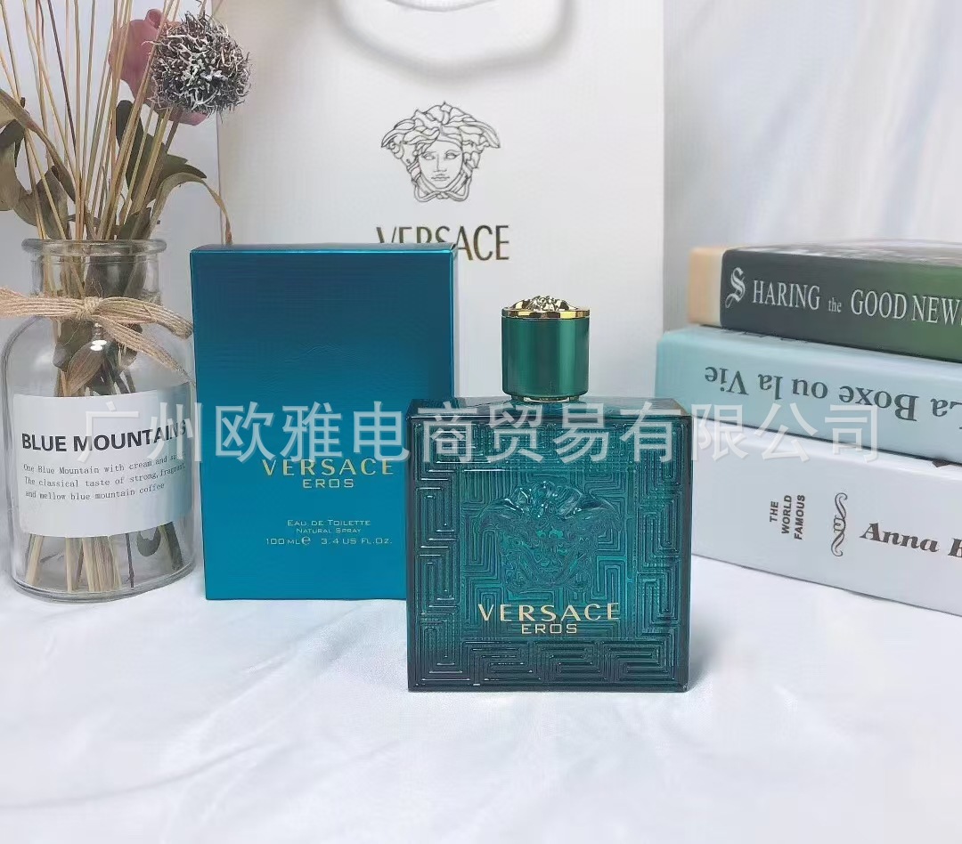 Perfume azul de marca, encuentro verdadero, desierto, ébano, amor, pecado, amor, hombre, Napoleón, cariño 100ML