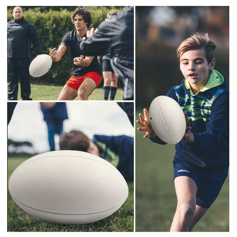美式PU英式澳式橄榄球用品5号6号7号9号PVC橡胶纯白吸湿PU欧美