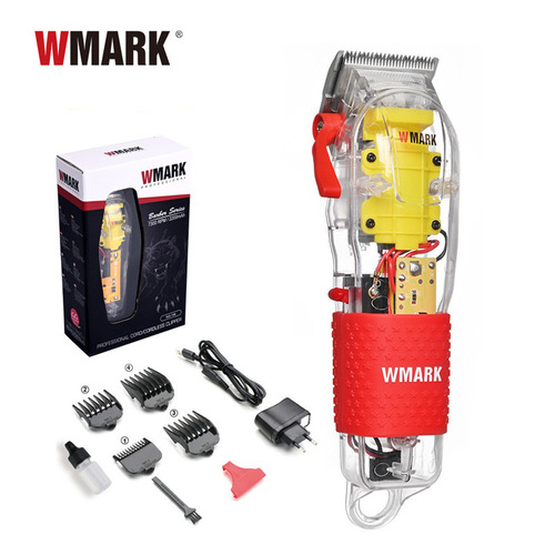 WMARK Transparent Hair Clipper Oil Head Electric Razor Hair Cutter NG-108 Hot Selling Charging Barbershop Cross-border