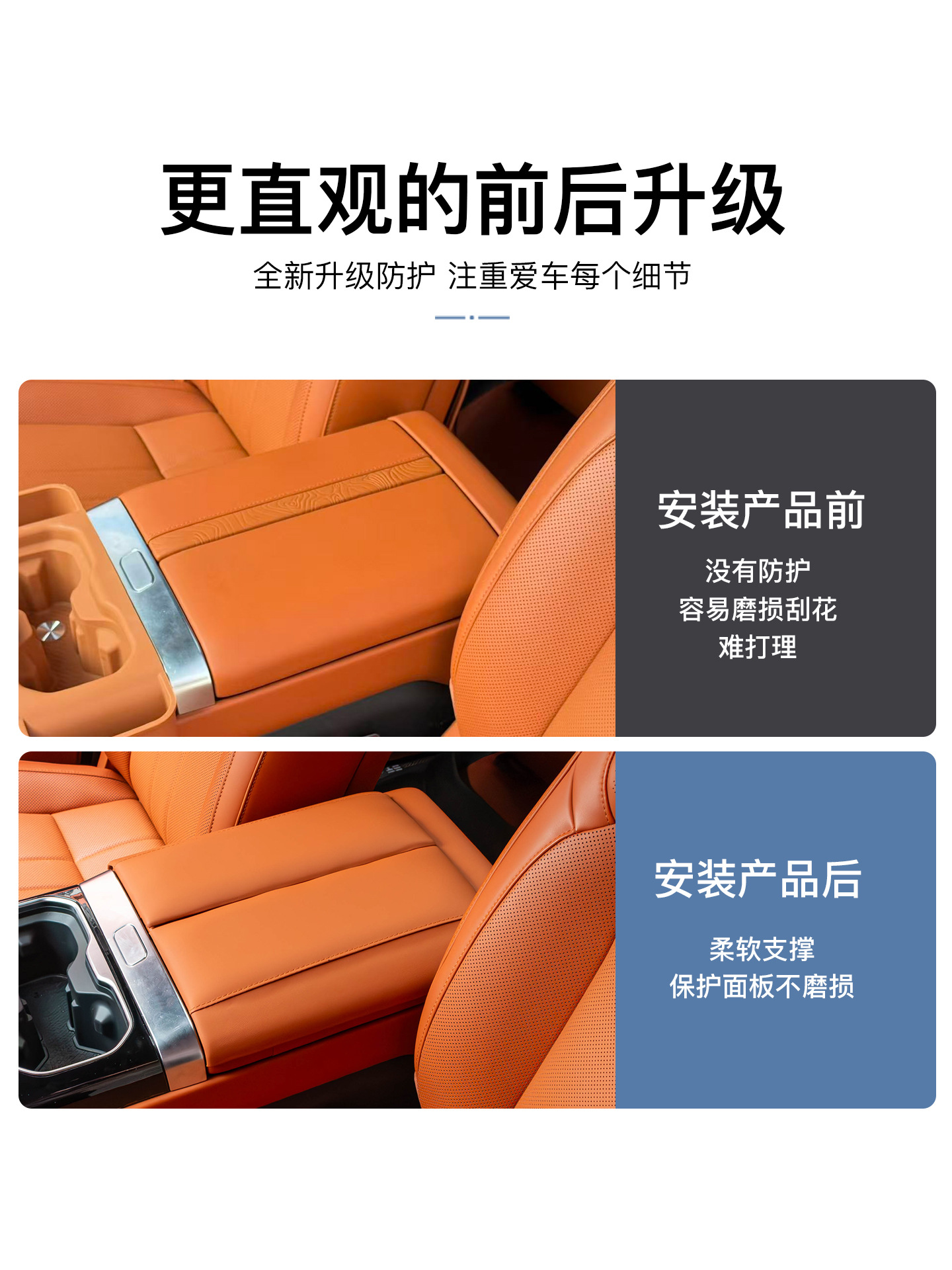 Armrest Box Cover Leather Pad Protective Case For Jetour G700