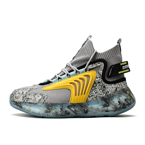 2025 Autumn/Winter Popcorn Large Size Sports Casual Shoes Breathable Men's Shoes Student Flyknit Shoes