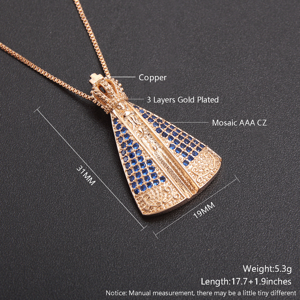 Religious Pendant Necklace Image 4