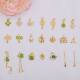 Color-preserving ancient sand gold pendant small drip rabbit Clover lucky cat pendant diy bracelet beaded accessories