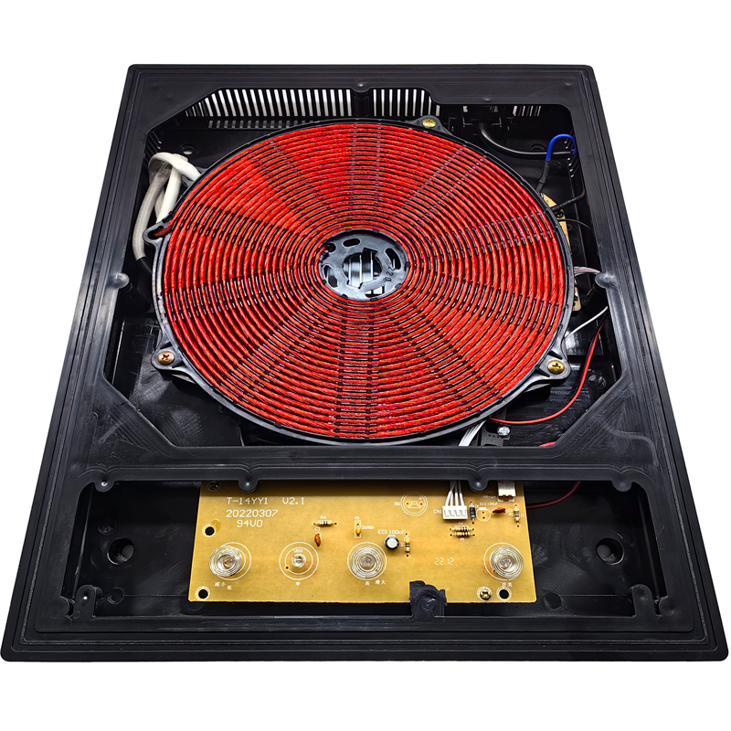 内嵌式隐形隐藏电磁炉嵌入中岛台火锅岩板餐桌下暗装炉商用