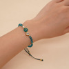 Brand trend fashionable crystal, copper beads heart-shaped, beaded bracelet handmade