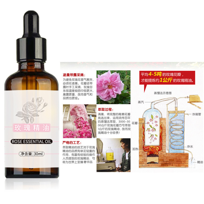 玫瑰面部精油亮肤养颜滋润淡化细纹身体护理按摩刮痧护肤植物油|undefined
