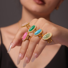 �W��3A�ʯ���Ȼʯ�_�ڽ�ָ316���18K����{���F؛����
