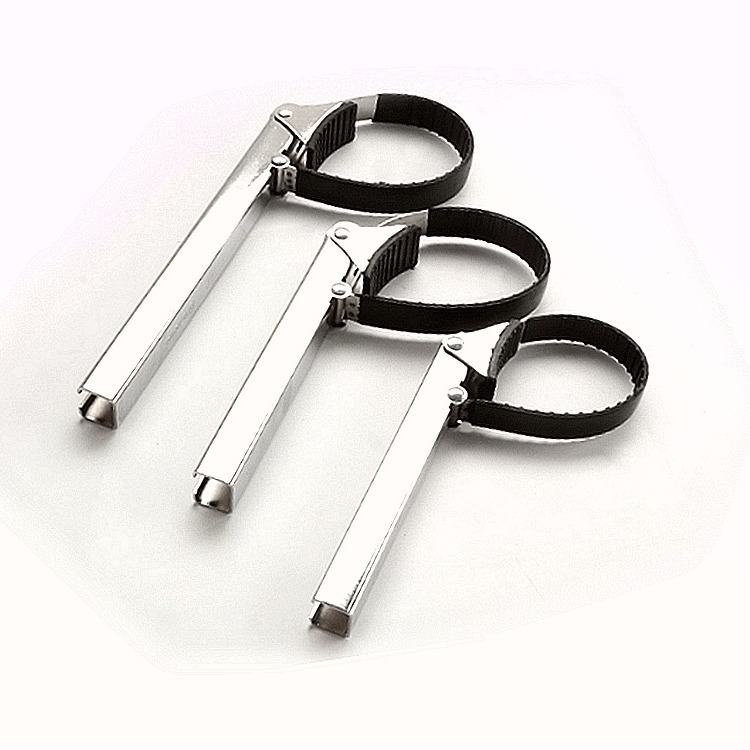 Llave de filtro de la máquina llave de rejilla de aceite ajustable llave de filtro correa de acero máquina llave de filtro herramienta de desmontaje de reparación de automóviles