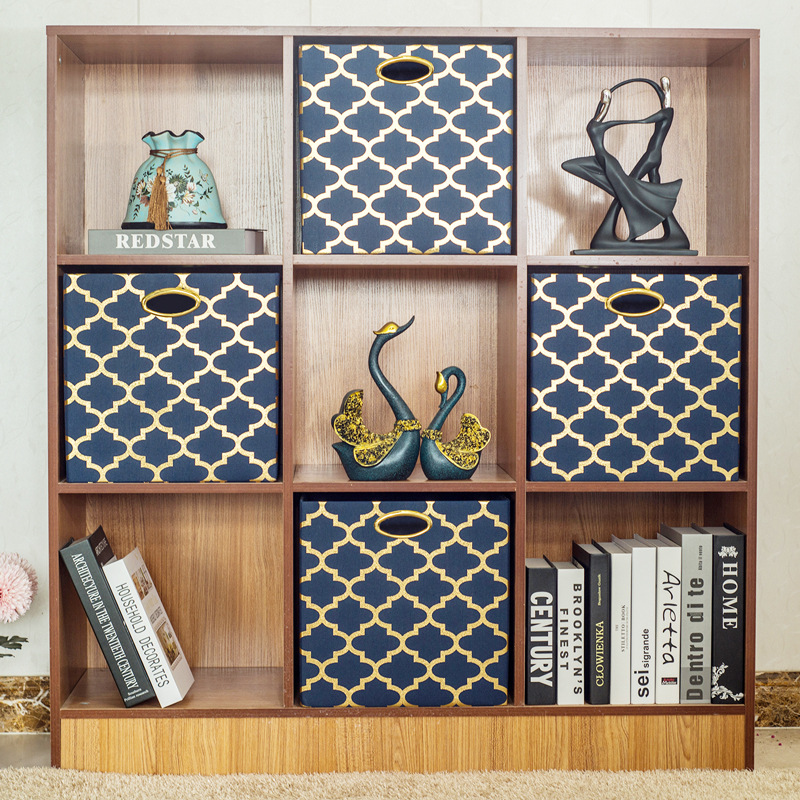 源头工厂日式衣柜棉麻布艺收纳盒家用衣物整理收纳箱可折叠储物箱