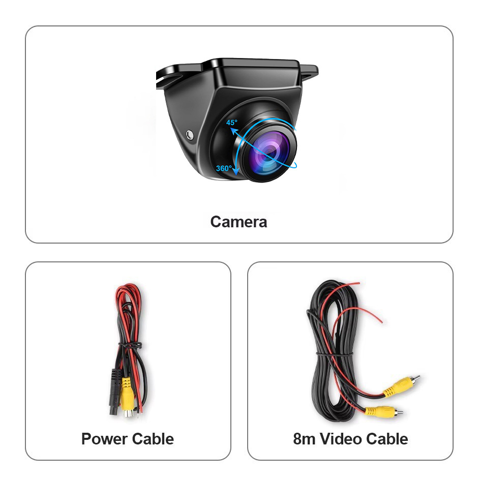 Universal Korean-style external right-side blind spot AHD1080P high-definition night vision waterproof car rearview camera