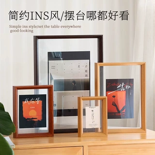 双面透明相框标本框A3展示装裱画框6寸7寸8a4亚克力照片摆台批发